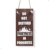 Türschild mit Aufschrift 'Do Not Disturb', großes und dickes Holzmaterial, lustiges Geschenk für Spielliebhab