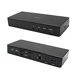 i-tec USB-C Quattro Dockingstation für 4 Bildschirme mit Stromversorgung 85W - 2X DisplayPort, 2X HDMI, 1x GLAN, 5X USB 3.0, 1x USB-C, 2X Jack für Audio und Mik