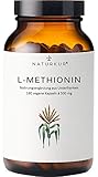 Naturkur® L-Methionin 500 mg - 180 vegane Kapseln im Apothekerglas für 6 Monate - Laborgeprüft nach DIN EN ISO 17025, rein pflanzliche Fermentation, ohne Zusatzstoffe, hergestellt in Unterfrank