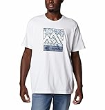 Columbia T-Shirt für Herren mit Aufdruck, M Rapid Ridge, Weiß (White Triple Peak), XL, 1888813