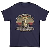Zoko Apparel I Like Big Fat Men Like You Vintage Unisex-Shirt, Unisex Marineblau, M