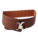 RelaxLife Gürtel für Damen Kleid Neuheiten Jacke Retro Stil Lose Gürtel Frauen Schaukelstuhl Mode Gürtel Gold Metall Niet Breites Kleid Gü