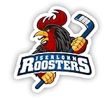 Iserlohn Roosters Sticker, Aufkleber, Doppelpack, mehrere Größen (30)