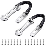 Drado 2 Stück Türkettenschloss Edelstahl Sicherheitstür Riegel Schloss mit Schrauben für alle Arten von Innentü