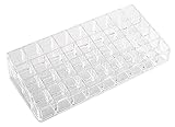 TININNA Halterung Schmuckständer von Lippenstift bis 36 Fächer Kosmetik Acryl Transparent Organizer Kosmetische Mak