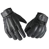 TacFirst Security Quarzhandschuhe H004, schnitthemmende Quarz-Sand Echtleder Security Handschuhe, Schwarz, XL