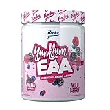 EAA Pulver 'Yum Yum' | Hochwertige EAAs Aminosäuren Komplex Hochdosiert – Amino 450 g (EAA- Wild Berry)