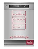 Amica GSP 543 910 Si Stand-Geschirrspüler - 60 cm, Silb