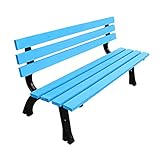 Wowdawn Gartenbank Patio-Park-Garten-Außenbank,Holzbänke,Allwetter-Freizeit-Holzsitz Mit Rückenlehne,Wasserdichter Korrosionsschutz,2-3 Personen-Freizeitsitz (Color : D, Size : 150cm)