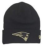 New Era New England Patriots Beanie NFL Essential Metallic Logo Black - One-S