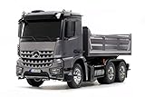 TAMIYA 56357 1:14 MB Arocs 3348 Hinterkipper 3Achs, Bausatz zum Zusammenbauen, RC Truck, fernsteuerbarer, Lastwagen, LKW, Konstruktionsspielzeug, Modellbau, B