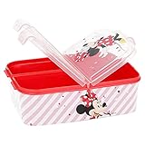 Minnie Mouse Kinder Brotdose, Lunchbox, Sandwichbox, Bentodose, Eiskönigin, Frozen PJ Masks, Spiderman, Avengers, Mickey, Paw Patrol, BPA frei, Kindergarten, Geburtstag (Minnie Mouse)