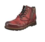 bugatti Herren 321A5A321200 Stiefelette, Dark red, 44 EU
