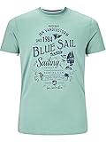 Jan Vanderstorm Herren Kurzarm T-Shirt Nohr türkis L - 52/54