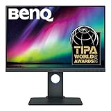 BenQ SW240 61,21 cm (24,1 Zoll) PhotoVue Monitor (LED, 1920 x 1200 Pixel, 16:10, 99% Adobe RGB, 95% DCI-P3, 14bit 3D LUT, IPS-Panel), Monitor für Fotografen, schw