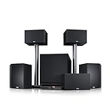 Teufel System 6'5.1-Set Schwarz Heimkino Lautsprecher 5.1 Soundanlage Kino Raumklang Surround Subwoofer Movie High-End HiFi Speak