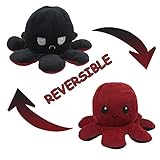 Oktopus Plüsch Wenden Kuscheltier Groß Kinderspielzeug Geschenk Plüschtiere niedlich kleine Octopus Toy Doppelseitiges Flip-Plüschtier Süße Wendepuppe Stofftierpuppe fü