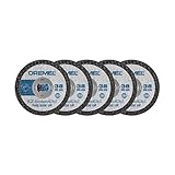 Dremel SC476 SpeedClic Kunststoff-Trennscheiben, Zubehörsatz für Multifunktionswerkzeug mit 5 Trennscheiben 38 mm zum S
