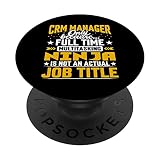CRM Manager Job Title - Funny CRM Director CEO PopSockets mit austauschbarem PopGrip