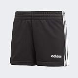 adidas Mädchen Shorts Essentials 3-Streifen, Black/White, 170, DV0351