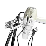 ConPush Aluminium Fönhalter Föhn Halterung Chrom für Hotel Baderzimmer Wohnzimmer Barbershop Haartrocknerhalter 19,5 x 15