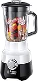 Russell Hobbs Glas-Standmixer Horizon, 22.000 U/min, 0.9 PS-Motor, Impuls-/Ice-Crush-Funktion, 1.5l Glasbehälter, Edelstahlmesser, Mixer, elektrischer Zerkleinerer, Smoothie-Maker 24721-56