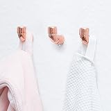 rod & knot Design Kleiderhaken aus Kupfer – 3 handgefertigte Hak