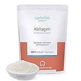 Sanhelios® Premium Kollagen-Pulver - Für Haut, Muskeln und Knochen - 100% KOLLAGENHYDROLYSAT Peptide Typ 1, 2 und 3-450 Gr = 45 Portionen - leicht löslich, geschmacksneutral, Keine Z