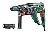 Bosch Bohrhammer PBH 3000-2 FRE (SDS Bohrfutter, Flachmeißel, Tiefenanschlag, Zusatzhandgriff, Koffer, 750 Watt)+Bosch Meißel-Set SDS-plus 3tlg. (Beton, Mauerwerk, für leichte Bohr- und Schlaghämmer)