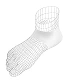 1 Paar FabaCare Fersenpolster Fersensocke Gel Fersenschutz, Gel Sox Premium Fersenbandage, Fersenkissen, Socke zum Schutz der Ferse, W