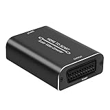 HDMI zu SCART Konverter Ozvavzk HDMI auf Scart Converter mit NTSC/PAL HDMI Eingang SCART Ausgang Composite Video HD Stereo Audio HDMI Scart Adapter für TV Sky HD Blu Ray PS3 VCR