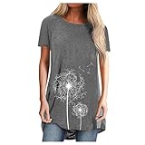 XTBFOOJ Langarmshirt v Ausschnitt Damen Pullover & strickjackenfür Damen Damen Herbst Regenjacke warm Damen Weihnachtspullover Sweatshirt Vintage Lange Tunika blusen Vintage Sw
