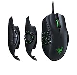 Razer Naga Trinity - Modulare kabelgebundene Gaming Maus mit austauschbaren Seitenteilen für MMO, MOBA oder FPS Games für PC/Mac (Optischer 5G-Sensor, 19 + 1 programmierbare Tasten) Schw