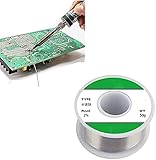 Dzhzuj Stainless Steel Solder Wire, Silver Solder Environmentally Friendly Lead, Solder Flux Solder Wick,for Soldering Stainless Steel, Iron Sheets, Etc, Multi-Functional Solder Wire (1.0mm,100g)