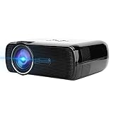 xiji LED-Projektor, unterstützt 720p- und 1080p-Haushaltsprojektoren für das Büro zu Hause(Schwarz)