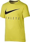 Nike B NK Dry Top SS Hyper GFX T-Shirt für Junge, Gelb (ElectroKalk), S