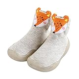 Baby Schuhe 6-12monate Junge Lauflernschuhe Mädchen Kleinkind Schuhe Stricken Sockenschuhe Weicher Boden Krabbelschuhe Indoor Bodensocken Cartoon Rutschfest Baby