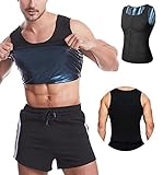 langjiao Schwitz-Tanktop für Herren, Weste, Schlankheitseffekt, Fitness-T-Shirt, Sauna-Effekt, Shaper, Body-Shaper Sport Krafttraining (L-XL)