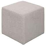 Staboos Sitzwürfel 42cm - Hochwertiger Sitzhocker Pflegeleichter Pouf Hocker - Sitzpouf mit nur 4kg - Sitzcube als perfekte Sitzgelegenheit (Coral_01)