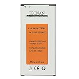 tecnan Akku Batterie Ersatz für Samsung Galaxy S5 SM-G900 i9600 / S5 Neo ersetzt EB-BG900BBE Handy Ersatzakku Battery Handyakku Li-Ion 2800 mAh, Akku S5 neo - mit NFC