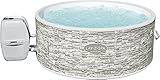 Lay-Z-Spa Vancouver Whirlpool, 140 AirJet Massagesystem, Steindruck, aufblasbares Spa mit Freeze Shield Technologie, 3-5