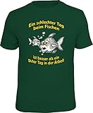 Männer Geschenk T-Shirt für Angler: EIN schlechter Tag beim Fischen…