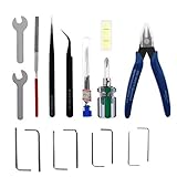 Indnn 3D-Drucker-Teile, 3D-Druck-Modell, Add-on-Werkzeug-Kit, Entfernungswerkzeug, saubere Düse, Filament-Nadel für 3D-Druck-Modell, Filament-Material PLA ABS Reprap-Zubehö