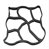 Yhjkvl Pflasterstein-Form, Zement-Ziegelform, 50 x 60 cm, unregelmäßige DIY-Betonformen, wiederverwendbar, Kunststoff, P-Ath-Maker, Steep-Stein, Pflasterstein, für Terrasse, Garten, Straßenb