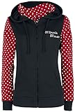 Minnie Maus Stay Safe Frauen Kapuzenjacke schwarz/rot L