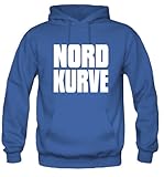 Nordkurve Männer und Herren Kapuzenpullover | Fussball Ultras Gelsenkirchen Geschenk | M1 (M, Blau)