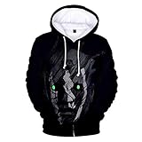 YOILYDI-Dead by Daylight-Men's hip-hop Jacket, Long-Sleeved Casual Sports Jacket, Kangaroo Pocket Drawstring Hoodie, Couple Sweater-XXXL