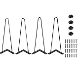 4er Set Tischbein Tischgestell Catalpa Blume Hairpin Tischbeine 2 Stangen Möbelbein Haarnadelbeine Möbelfüße Tischkufen Haarnadelbeine ca 41 cm für Schreibtisch,E