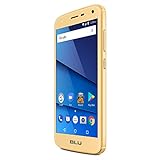 BLU C5 LTE Smartphone (4G (8 GB und 1 GB RAM) ohne SIM-Karte, goldfarb