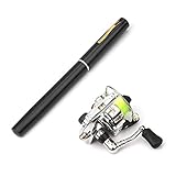Lixada 1 Mt / 1,4 Mt Tasche Faltbare Angelrute Reel Combo Mini Pen Angelrute Kit Teleskop Angelrute Spinnrolle Comb